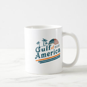 Retro Gulf Of Us America 2025 American Flag Mexico Coffee Mug