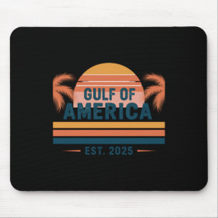 Retro Gulf Of Us America 2025 American Flag Mexico Mouse Mat