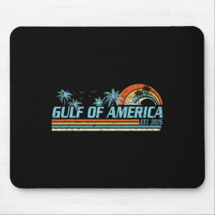 Retro Gulf Of Usa America 2025 American Flag Gulf Mouse Mat