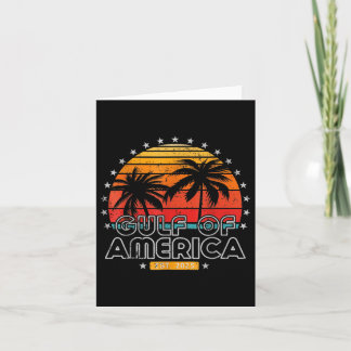 Retro Gulf Of Usa America Est 2025 American  Card