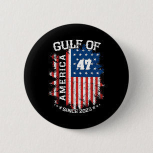 Retro Gulf Of Usa America Est 2025 American Flag G 6 Cm Round Badge
