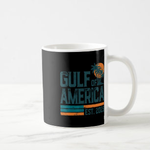 Retro Gulf Of Usa America Est 2025 American Flag G Coffee Mug