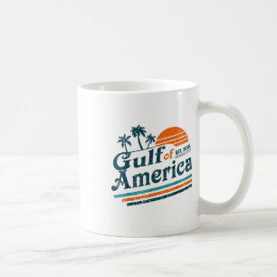 Retro Gulf Of Usa America Est 2025 American Flag G Coffee Mug