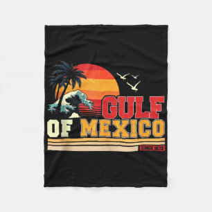 Retro Gulf Of Usa America Est 2025 American Flag G Fleece Blanket