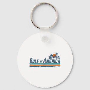 Retro Gulf Of Usa America Est 2025 American Flag G Key Ring