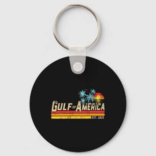 Retro Gulf Of Usa America Est 2025 American Flag G Key Ring