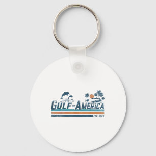 Retro Gulf Of Usa America Est 2025 American Flag G Key Ring
