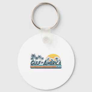 Retro Gulf Of Usa America Est 2025 American Flag G Key Ring