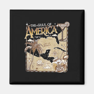 Retro Gulf Of Usa America Est 2025 American Flag G Magnet