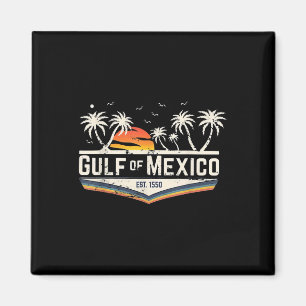 Retro Gulf Of Usa America Est 2025 American Flag G Magnet
