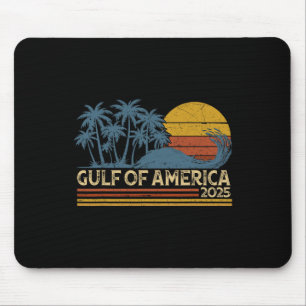 Retro Gulf Of Usa America Est 2025 American Flag G Mouse Mat