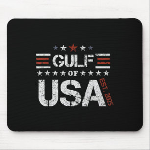 Retro Gulf Of Usa America Est 2025 American Flag G Mouse Mat