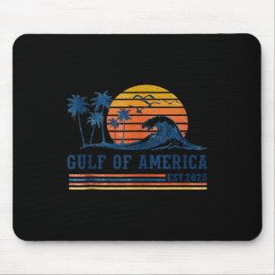 Retro Gulf Of Usa America Est 2025 American Flag G Mouse Mat