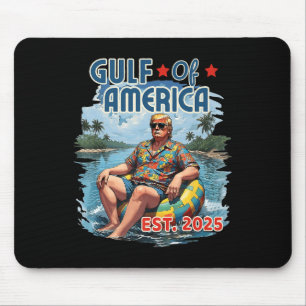 Retro Gulf Of Usa America Est 2025 American Flag G Mouse Mat