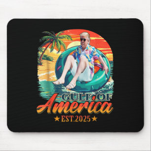 Retro Gulf Of Usa America Est 2025 American Flag G Mouse Mat