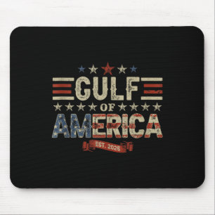 Retro Gulf Of Usa America Est 2025 American Flag G Mouse Mat