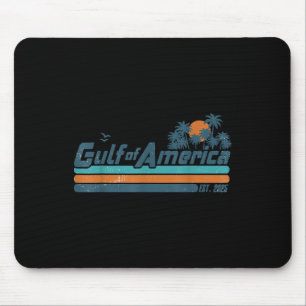 Retro Gulf Of Usa America Est 2025 American Flag G Mouse Mat