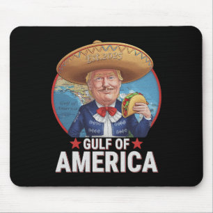 Retro Gulf Of Usa America Est 2025 American Flag G Mouse Mat