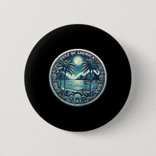 Retro Gulf Of Usa America Est 2025 American Flag J 6 Cm Round Badge