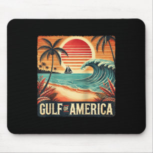 Retro Gulf Of Usa America Est 2025 American Flag J Mouse Mat