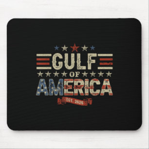 Retro Gulf Of Usa America Est 2025 American Flag M Mouse Mat