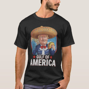 Retro Gulf Of Usa America Est 2025 American Flag T-Shirt