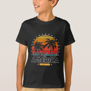 Retro Gulf Of Usa America Est 2025 American T-Shirt
