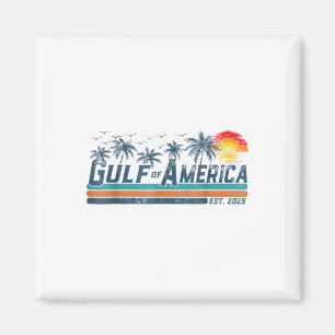 Retro Gulf Of Usa America Est 2025 Gulf Mexico For Magnet