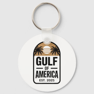 Retro Gulf Of Usa America Est 2025 Gulf Mexico  Key Ring