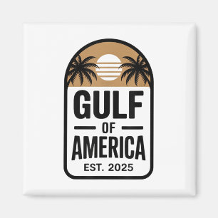 Retro Gulf Of Usa America Est 2025 Gulf Mexico Magnet