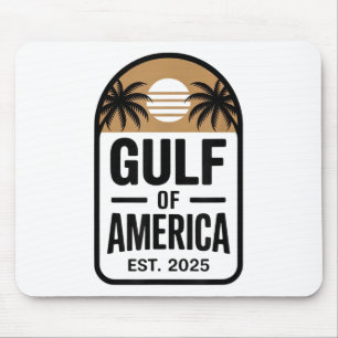 Retro Gulf Of Usa America Est 2025 Gulf Mexico Mouse Mat