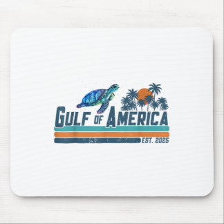 Retro Gulf Of Usa America Est 2025 Turtle Gulf Mex Mouse Mat