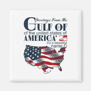 Retro Gulf Of Usa America Funny Gulf Of Mexico Jul Magnet