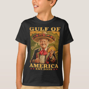 Retro Gulf Of Usa America Mexico Funny Trump Mexic T-Shirt
