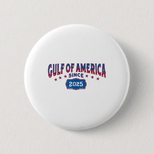 Retro Gulf Of Usa America Since 2025 Us Flag Gulf 6 Cm Round Badge
