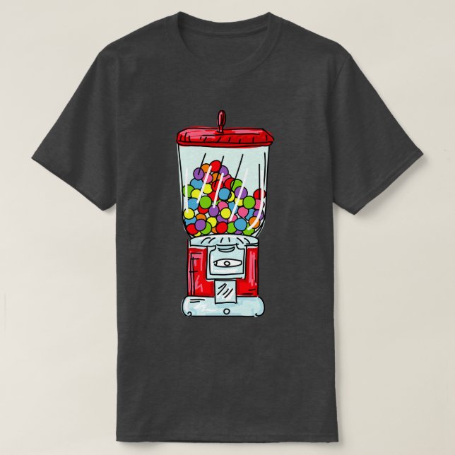Retro Gumball Machine T-Shirt (Design Front)