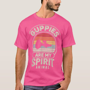 Retro Guppies Are My Spirit Animal Guppy Lover T-Shirt