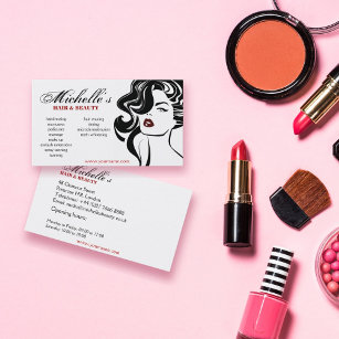 Retro Hair & Beauty salon business card design