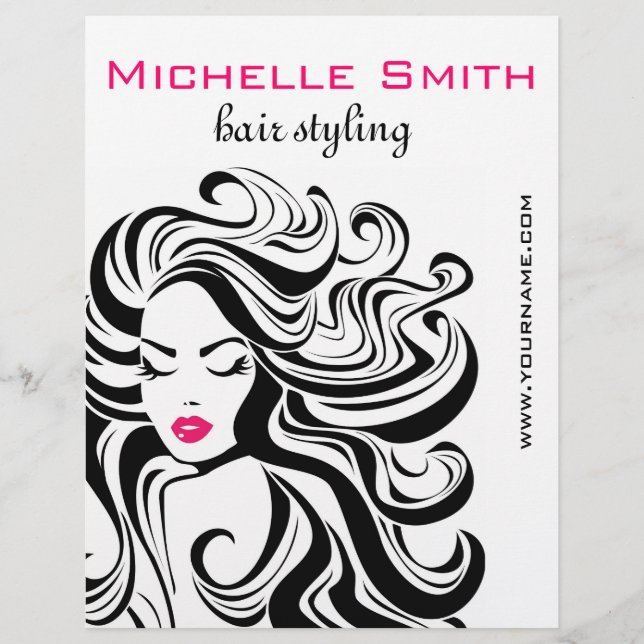 Retro Hairstyling marketing Flyer (Front)