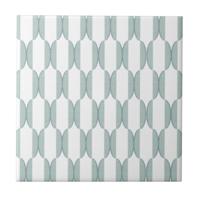 RETRO HALF MOON IN LIGHT GREEN COLOR TILE (Front)