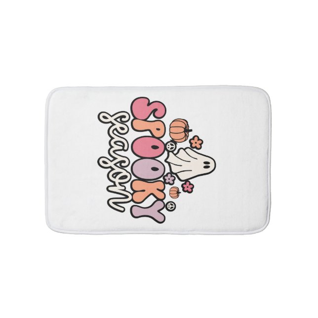Retro Halloween Bath Mat (Front)