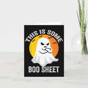 Retro Halloween Boo Ghost Costume This Is Some Boo Card