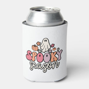 Retro Halloween Can Cooler