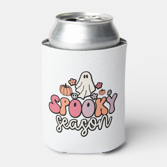 Retro Halloween Can Cooler (Can Front)
