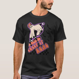 Retro Halloween Creep it Real Vintage Ghost Hallow T-Shirt