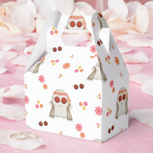 Retro Halloween Cute Kids Floral Ghost Favour Box