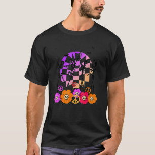 Retro Halloween Dancing Skeleton Retro Fall Vibes T-Shirt
