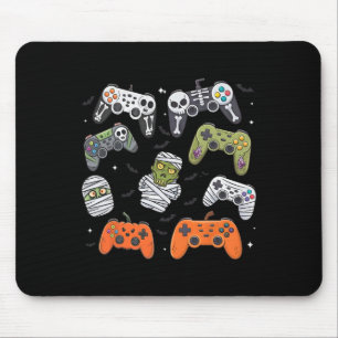 Retro Halloween Gaming Controller Skeleton Game Ha Mouse Mat