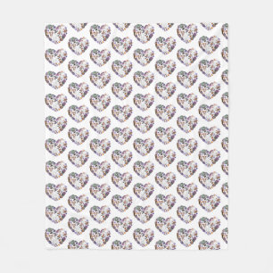 Retro Halloween Ghosts with Roller Blades  Fleece Blanket