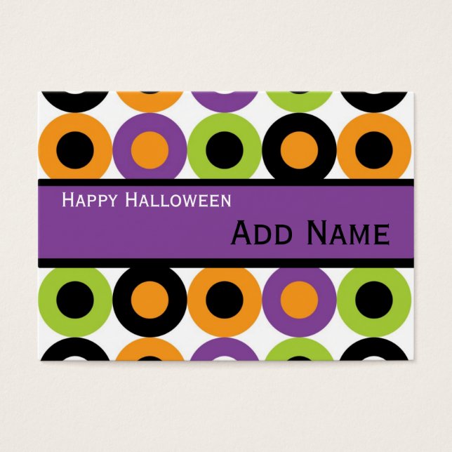 Retro Halloween Gift Tags (Front)